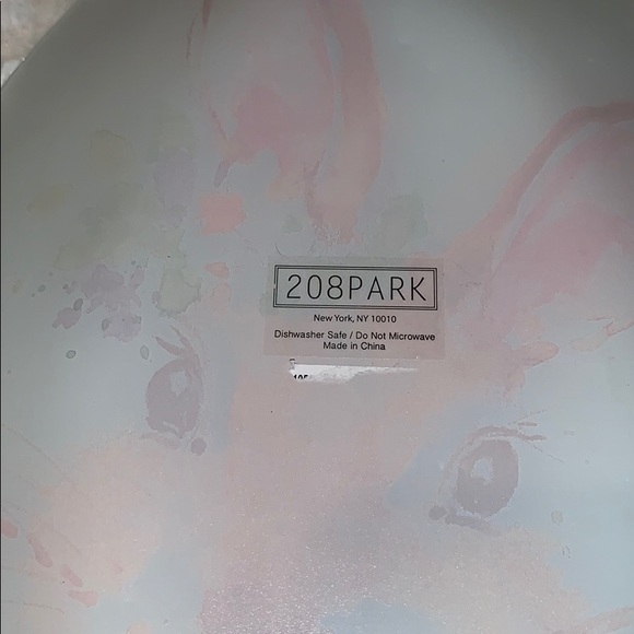 BEAUTIFUL OVAL PLATTER W RABBIT & FLOWERS (1 PLAT) - Picture 6 of 6